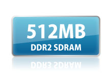 DDR2メモリを512MB搭載
