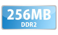 大容量高速DDR2メモリ 256MB搭載