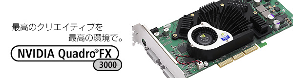 ō̃NGCeBuō̊ŁB NVIDIA Quadro® FX 3000