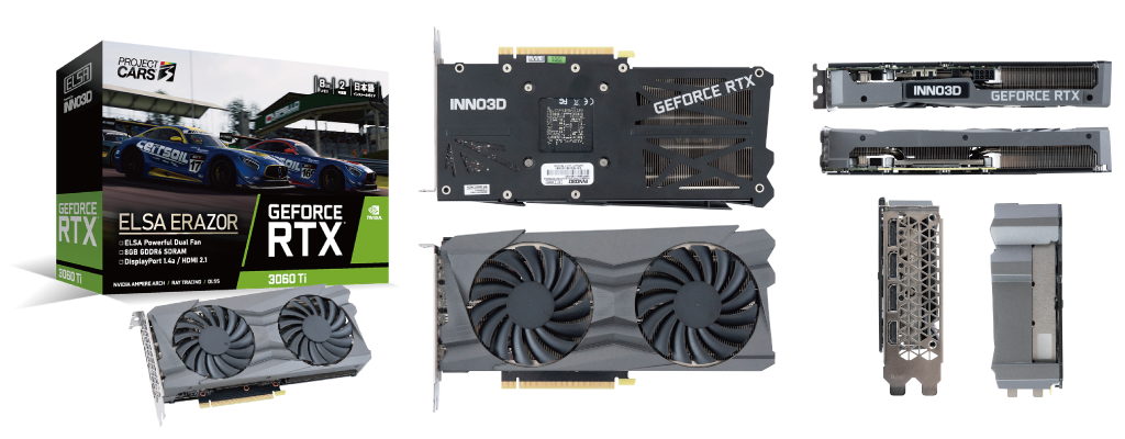 新品未開封ELSA GeForce RTX 3060 Ti ERAZOR LHR