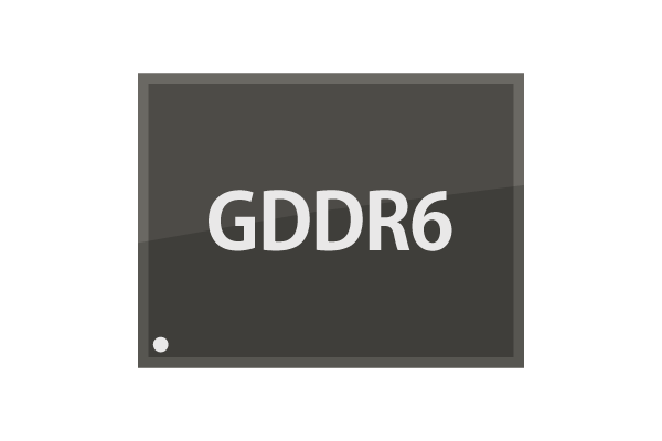 GDDR6 メモリ搭載