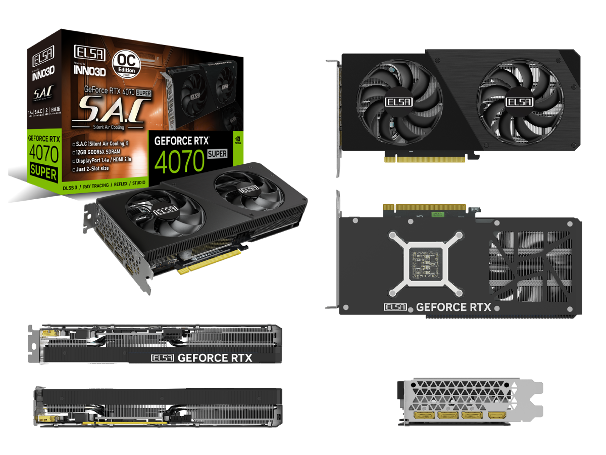 ELSA GeForce RTX 4070 SUPER S.A.C OC